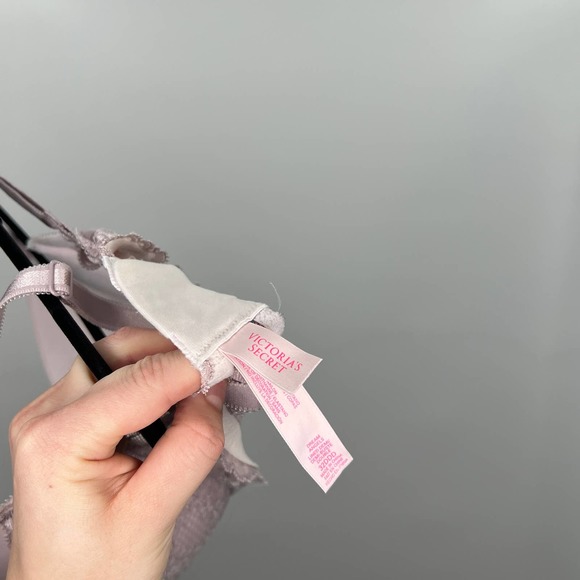 Victoria's Secret Lined Demi Bra Lavender Lace 32DDD - Picture 4 of 4